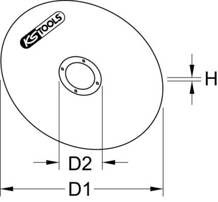 KS TOOLS pjovimo diskas, kampinis šlifuoklis 337.2010
